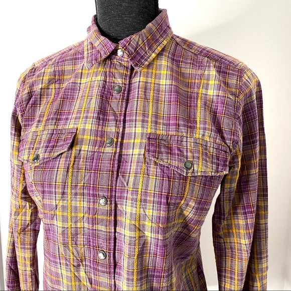 Woolrich Pearl Snap Long Sleeve Plaid Shirt - Picture 2 of 12